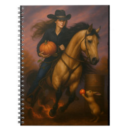 Cuaderno Equipo de barriles de carreras vertiginosamente rá