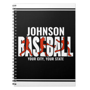 Cuaderno Equipo de béisbol AÑADIR NOMBRE Campeón Juego Juga