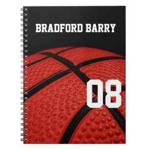 Cuaderno Equipo de deportes del primer del baloncesto