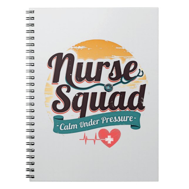 Cuaderno Equipo de Enfermería Tranquilo Bajo Presión (Frente)