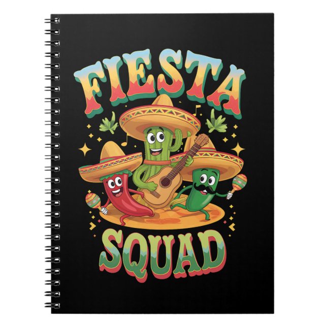 Cuaderno Equipo de fiesta divertido Cinco De Mayo Fiesta Me (Frente)