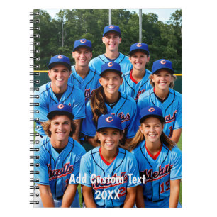 Cuaderno equipo de fotografía personalizado deporte
