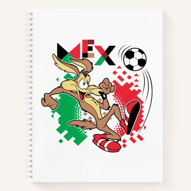 Cuaderno Equipo de fútbol de México Gráfico de WILE E. COYO (Anverso)