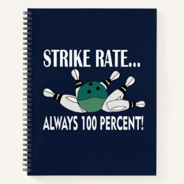 Cuaderno Equipo de golpe de bola de bolos