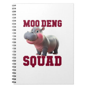 Cuaderno Equipo de Hippo de MOO DENG SQUAD Chicas de la fie