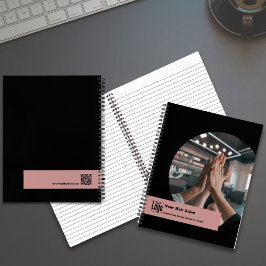 Cuaderno Equipo de imagen peluquero Black Pink Promocional