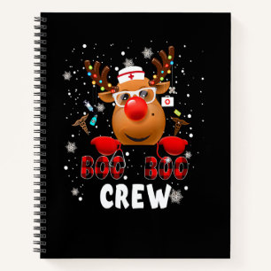 Cuaderno Equipo de Navidad Boo Boo Reno Reno Bufalo Plai
