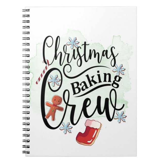 Cuaderno Equipo de Repostería de Navidad (Frente)