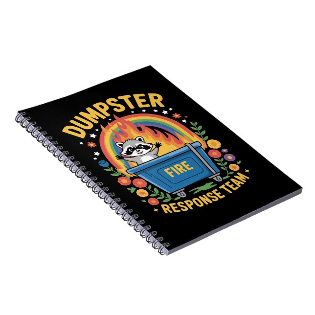 Cuaderno Equipo de Respuesta de Fuego en Contenedor Meme de (Lado Derecho)