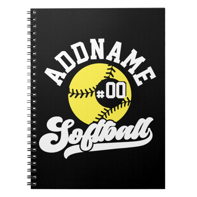 Cuaderno Equipo de retro de NOMBRE ADICIONAL para jugador d (Frente)