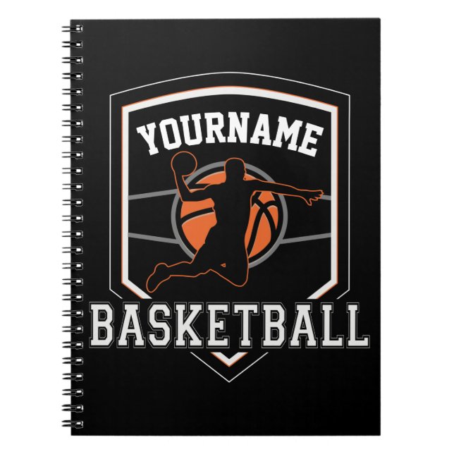 Cuaderno Equipo de Slam Dunk de jugador de baloncesto perso (Frente)