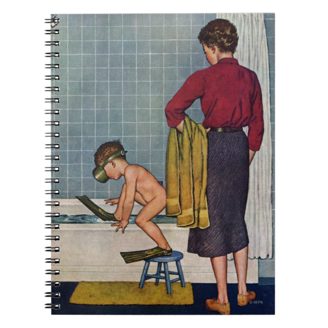 Cuaderno Equipo de submarinismo en la tina (Frente)