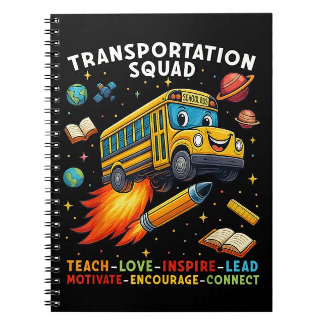 Cuaderno Equipo de Transporte Conductor de Autobús Escolar  (Frente)