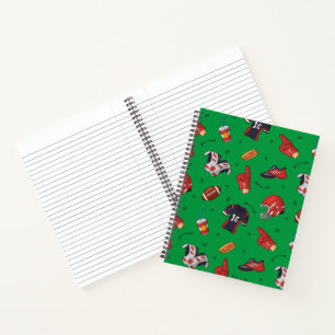Cuaderno Equipo deportivo de fútbol, comida y bebida
