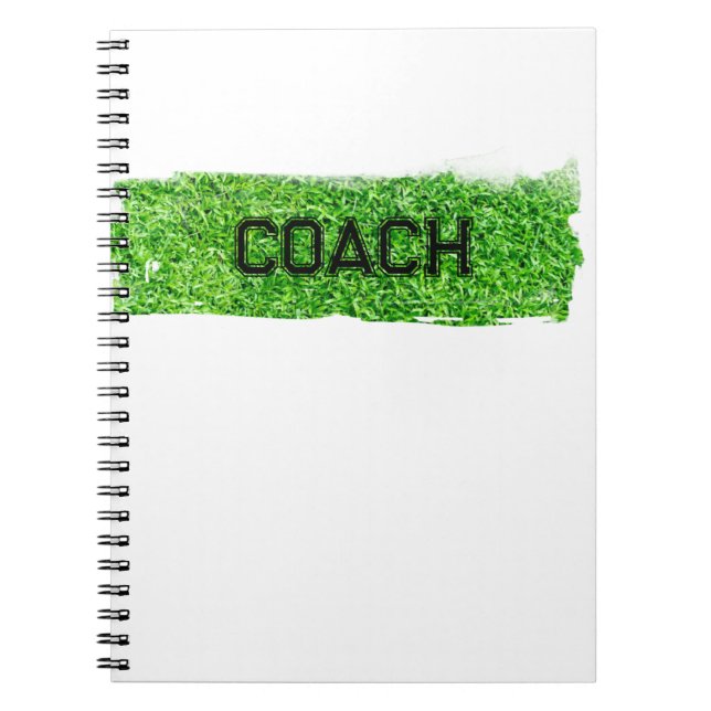Cuaderno Equipo deportivo moderno COACH Grass Turf (Frente)