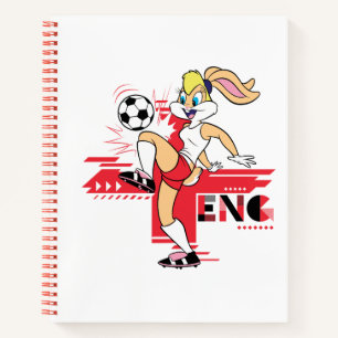 Cuaderno Equipo Lola Bunny Inglaterra Gráfico de Fútbol