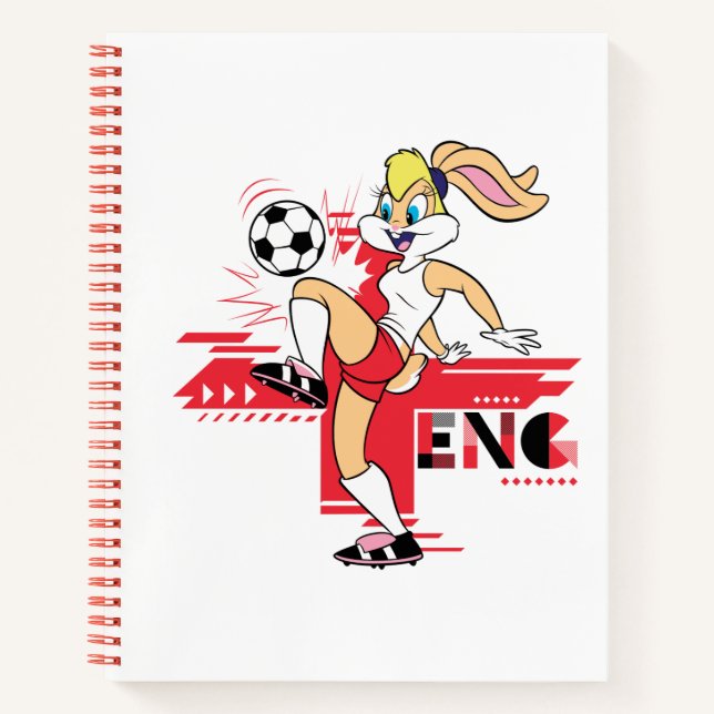 Cuaderno Equipo Lola Bunny Inglaterra Gráfico de Fútbol (Anverso)
