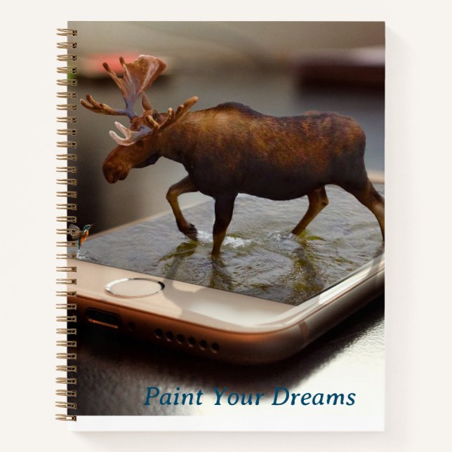 Cuaderno Equipo portátil 3D personalizado (Anverso)