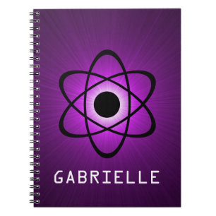 Cuaderno Equipo portátil atómico Nerdy, púrpura
