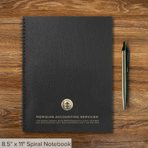 Cuaderno Equipo portátil con logotipo de contabilidad elega