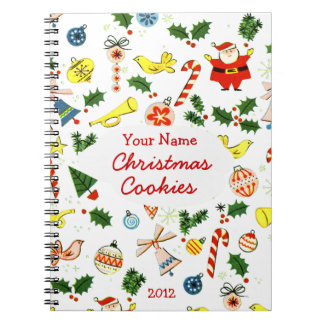 Cuaderno Equipo portátil de cocina o receta para Navidades 