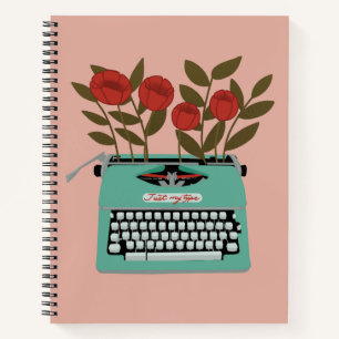 Cuaderno Equipo portátil de máquina de escribir