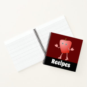 Cuaderno Equipo portátil de receta de Critter Apple