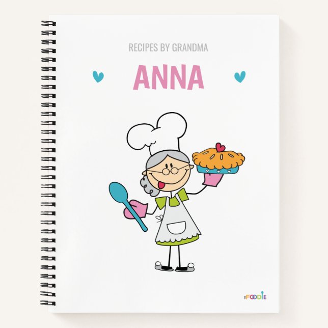 Cuaderno Equipo portátil de receta en blanco personalizado  (Anverso)