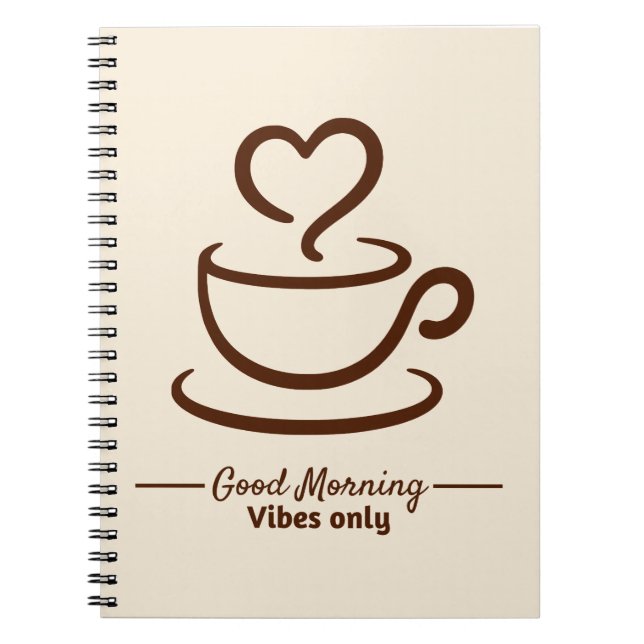 Cuaderno Equipo portátil de recetas de Buenos Días (Frente)