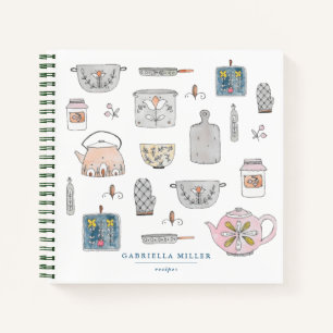 Cuaderno Equipo portátil de recetas de cocina personalizado