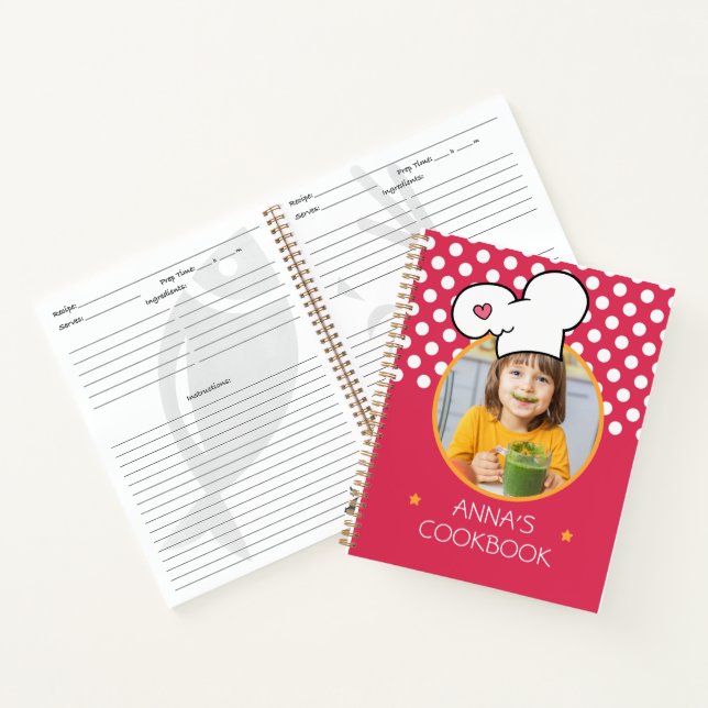 Cuaderno Equipo portátil de recetas de Cookbook personaliza (Interior)