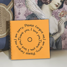 Cuaderno Equipo portátil de reflexión de Hooponopono