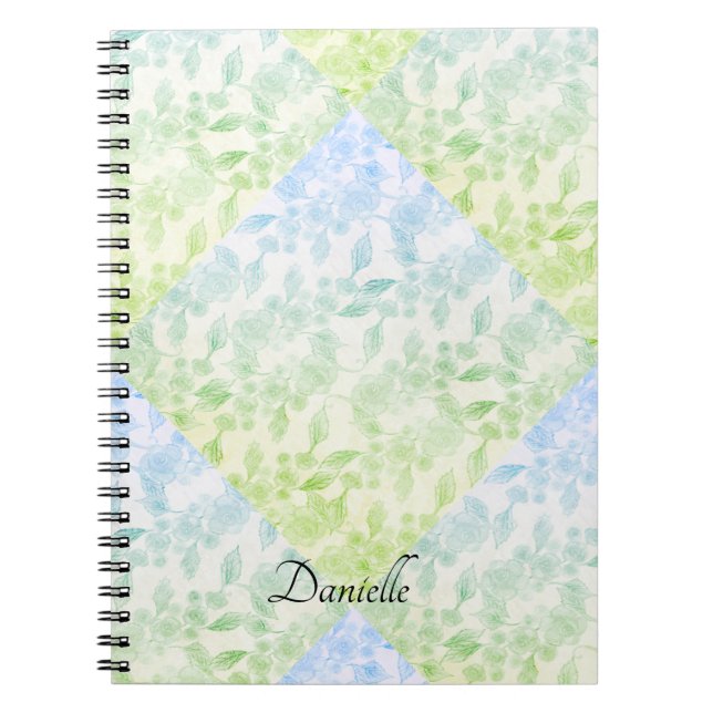 Cuaderno Equipo portátil elegante de diseño de flores (Frente)