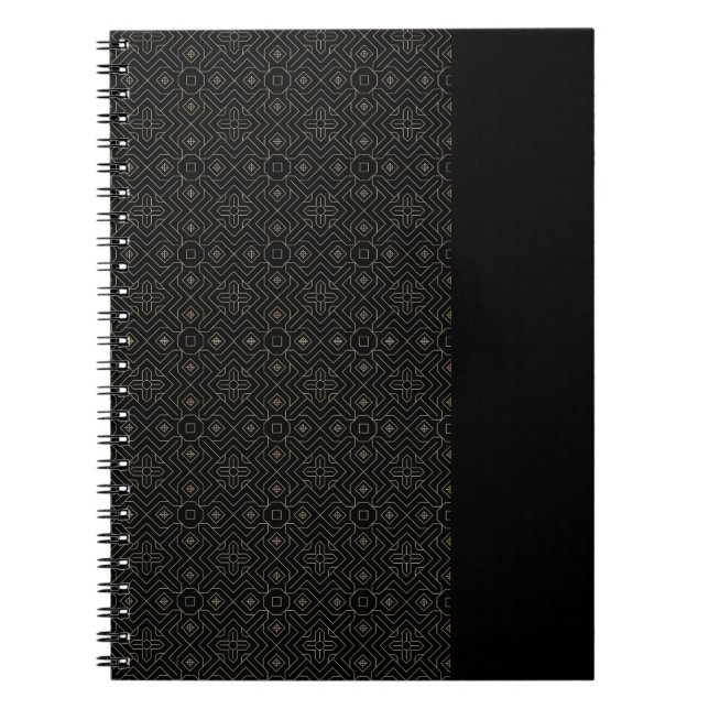 Cuaderno Equipo portátil elegante de geometría islámica (Frente)