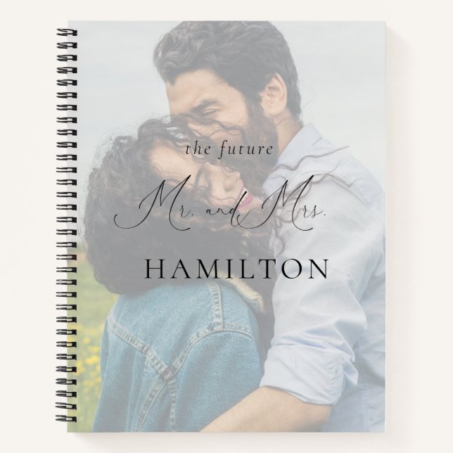 Cuaderno Equipo portátil elegante de planificación de Boda  (Anverso)