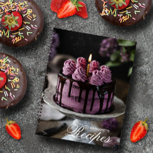 Cuaderno Equipo portátil elegante de recetas personalizado