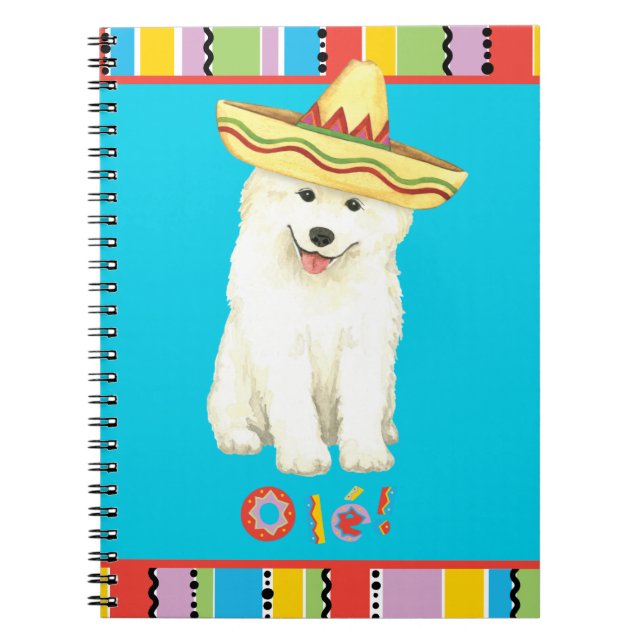 Cuaderno Equipo portátil Fiesta Samoyed (Frente)