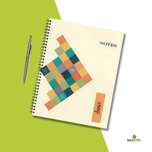 Cuaderno Equipo portátil geométrico personalizado: volver a