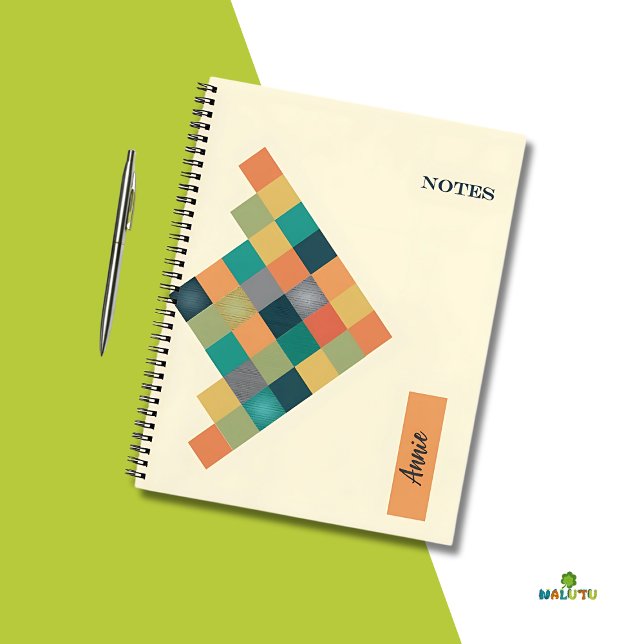 Cuaderno Equipo portátil geométrico personalizado: volver a (Subido por el creador)