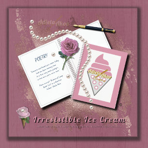 Cuaderno Equipo portátil irresistible con helado de Adiela 