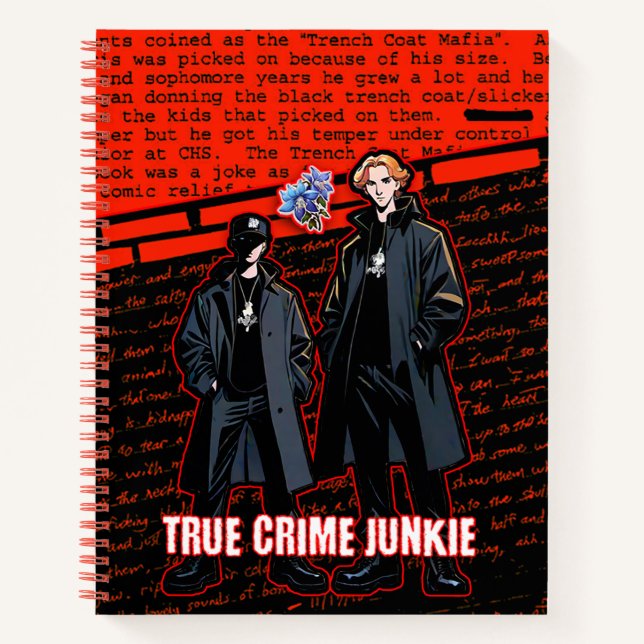 Cuaderno Equipo portátil Junkie True Crime (Anverso)