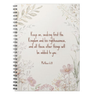 Cuaderno Equipo portátil JW, Mateo 6:33   JW