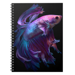 Cuaderno Equipo portátil Neon Betta Fish Elegance