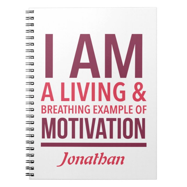 Cuaderno Equipo portátil personalizado de tipografía (Frente)