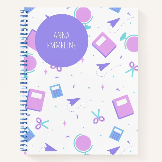 Cuaderno Equipo portátil personalizado de vuelta a la escue (Anverso)