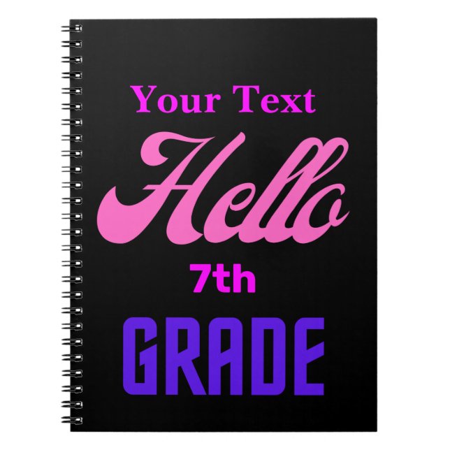 Cuaderno Equipo portátil personalizado de vuelta a la escue (Frente)