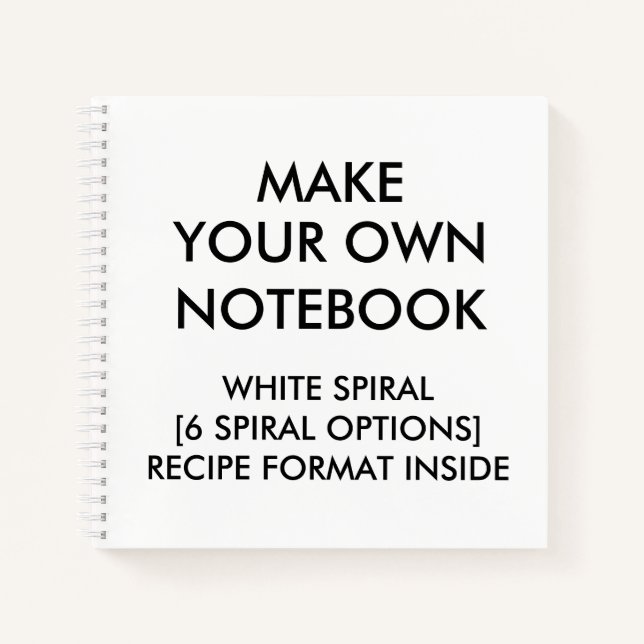 Cuaderno Equipo portátil RECIPE personalizado personalizado (Anverso)