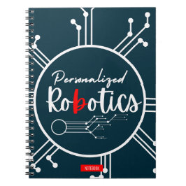 Cuaderno Equipo portátil robótico personalizado