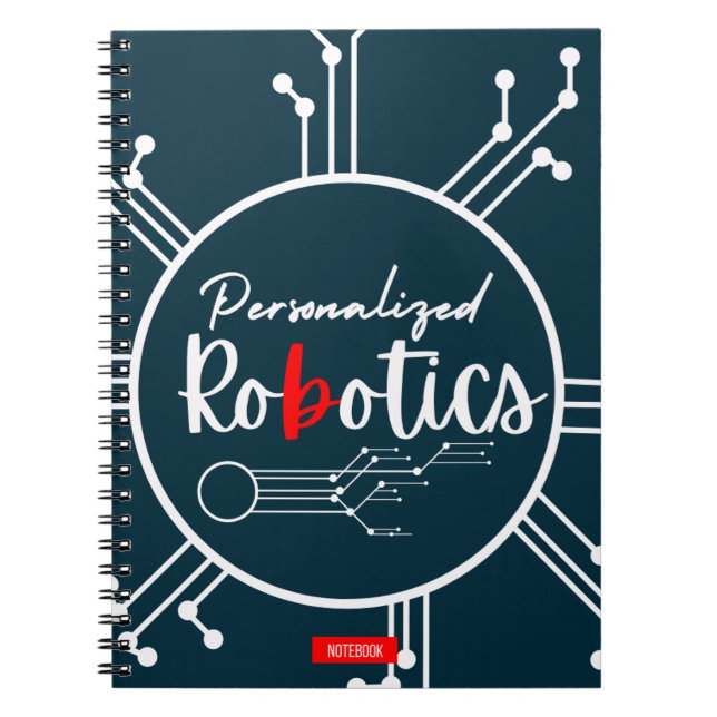 Cuaderno Equipo portátil robótico personalizado (Frente)