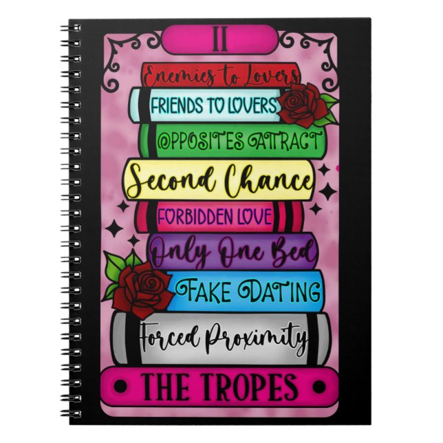 Cuaderno Equipo portátil Romance Tropes Tarot (Frente)